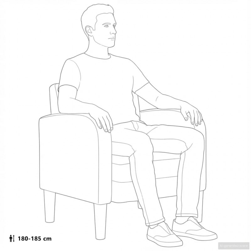 Sofa Fotel z Podłokietnikami Wino Czerwone 54 cm