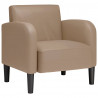 Sofa Fotel z Podłokietnikami Cappuccino 54 cm Skóra ekologiczna