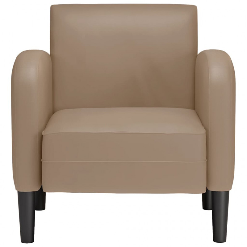 Sofa Fotel z Podłokietnikami Cappuccino 54 cm Skóra ekologiczna