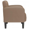 Sofa Fotel z Podłokietnikami Cappuccino 54 cm Skóra ekologiczna