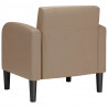 Sofa Fotel z Podłokietnikami Cappuccino 54 cm Skóra ekologiczna