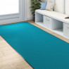 Dywanik wejściowy Cyan i Czarny 120 x 300 cm Poliamid i PVC