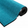 Dywanik wejściowy Cyan i Czarny 120 x 300 cm Poliamid i PVC
