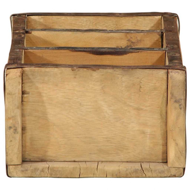 Taca 4 pcs Brązowy 30 x 14 x 9 cm Lite Drewno Recyklingowe