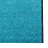 Dywanik wejściowy Cyan i Czarny 120 x 350 cm Poliamid i PVC