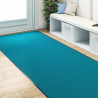 Dywanik wejściowy Cyan i Czarny 120 x 400 cm Poliamid i PVC
