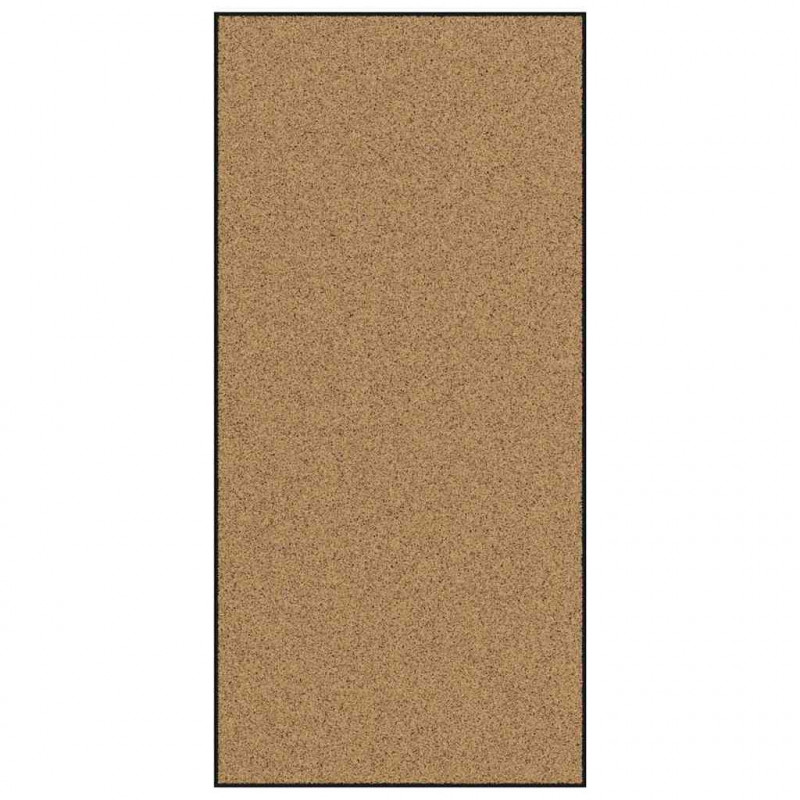 Dywanik wejściowy Kremowy i czarny 120 x 250 cm Poliamid i PVC
