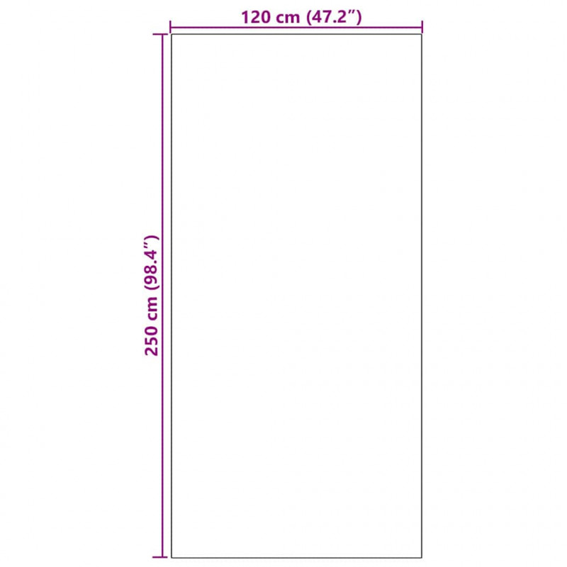 Dywanik wejściowy Kremowy i czarny 120 x 250 cm Poliamid i PVC