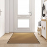 Dywanik wejściowy Kremowy i czarny 120 x 300 cm Poliamid i PVC