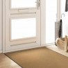 Dywanik wejściowy Kremowy i czarny 120 x 300 cm Poliamid i PVC