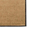 Dywanik wejściowy Kremowy i czarny 120 x 300 cm Poliamid i PVC