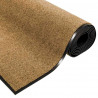 Dywanik wejściowy Kremowy i czarny 120 x 300 cm Poliamid i PVC