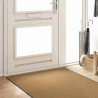 Dywanik wejściowy Kremowy i czarny 120 x 350 cm Poliamid i PVC
