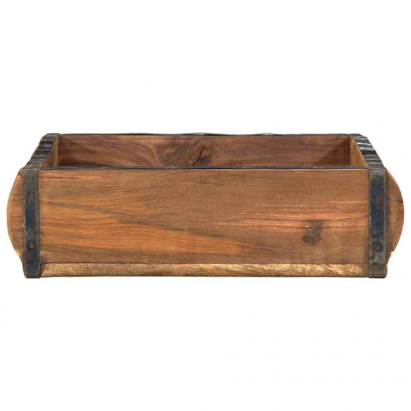 Taca Brązowy 29 x 31 x 10 cm Lite Drewno Recyklingowe