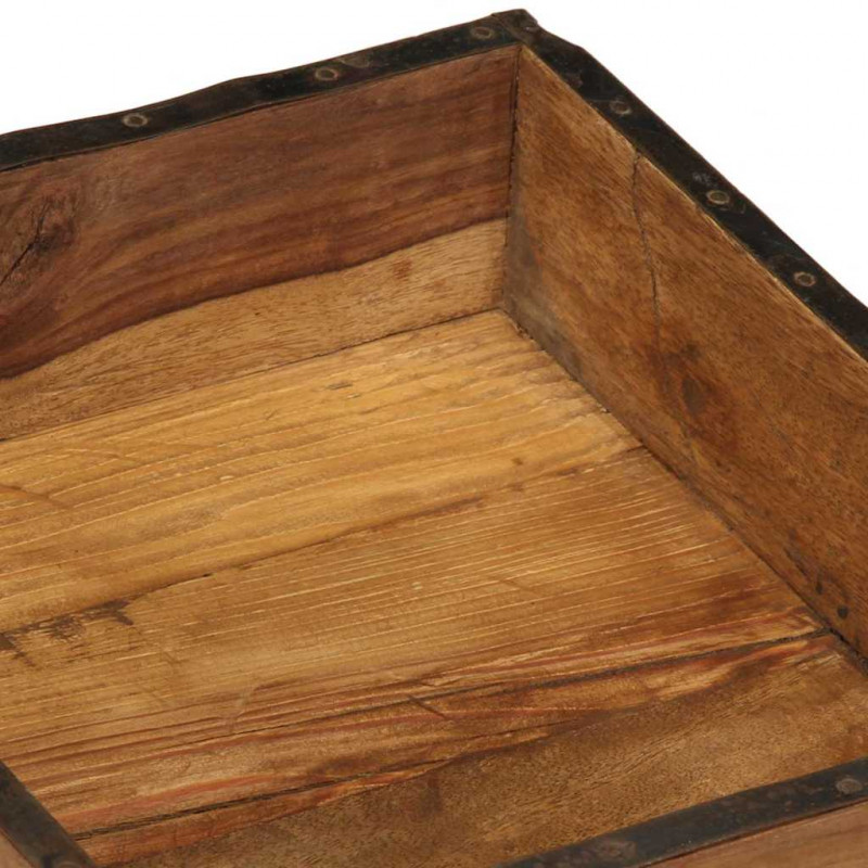 Taca Brązowy 29 x 31 x 10 cm Lite Drewno Recyklingowe