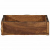 Taca 4 pcs Brązowy 29 x 31 x 10 cm Lite Drewno Recyklingowe