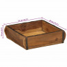 Taca 4 pcs Brązowy 29 x 31 x 10 cm Lite Drewno Recyklingowe
