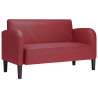 Sofa dwuosobowa w kolorze czerwonego wina 110 cm