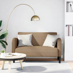 Sofa dwuosobowa Cappuccino 110 cm Skóra ekologiczna