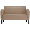 Sofa dwuosobowa Cappuccino 110 cm Skóra ekologiczna