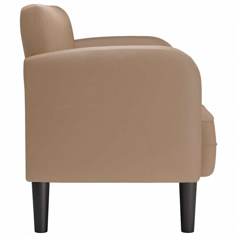 Sofa dwuosobowa Cappuccino 110 cm Skóra ekologiczna