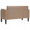 Sofa dwuosobowa Cappuccino 110 cm Skóra ekologiczna