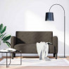 Sofa dwuosobowa ciemnoszara 110 cm sztuczna skóra