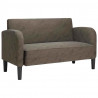 Sofa dwuosobowa ciemnoszara 110 cm sztuczna skóra