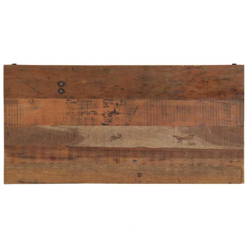 Stolik kawowy Brązowy 110 x 55 x 40 cm Lite Drewno Recyklingowe