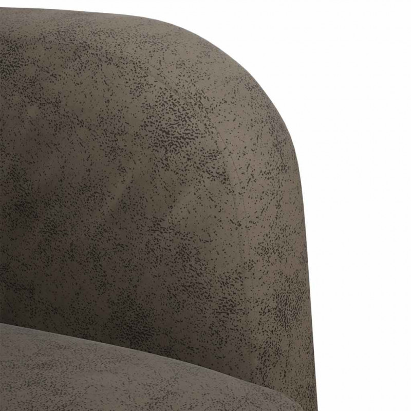 Sofa dwuosobowa ciemnoszara 110 cm sztuczna skóra