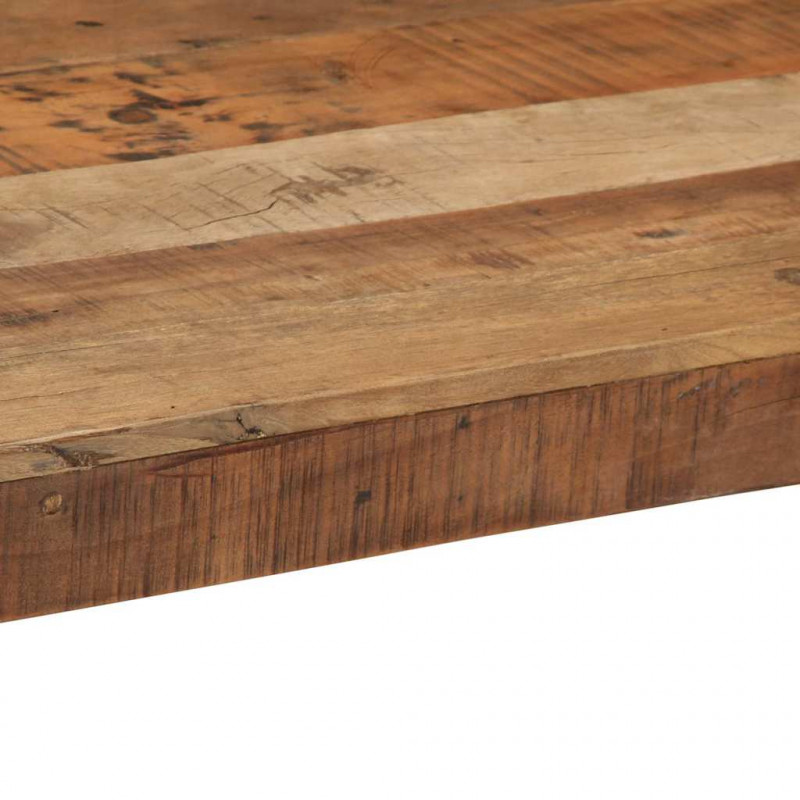 Stolik kawowy Brązowy 110 x 55 x 40 cm Lite Drewno Recyklingowe