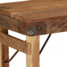 ławka Naturalny 110 x 35 x 46 cm Stare Drewno z Recyklingu