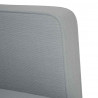 Sofa Fotel z Podłokietnikami Jasnoszary 53 cm Tkanina