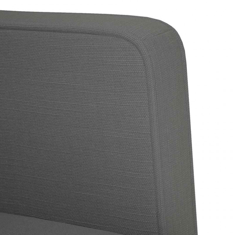 Sofa Fotel z Podłokietnikami Ciemnoszary 53 cm Tkanina
