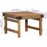 Stolik kawowy Brązowy 60 x 55 x 40 cm Lite Drewno Recyklingowe