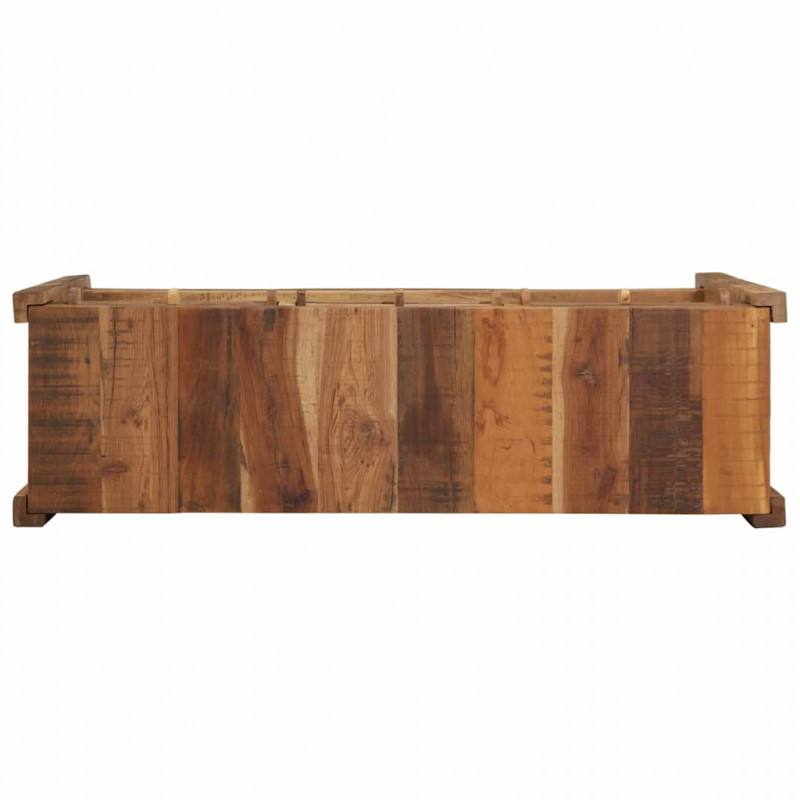 Konsola Brązowy 107 x 33 x 76 cm Lite Drewno Recyklingowe