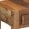 Konsola Brązowy 107 x 33 x 76 cm Lite Drewno Recyklingowe