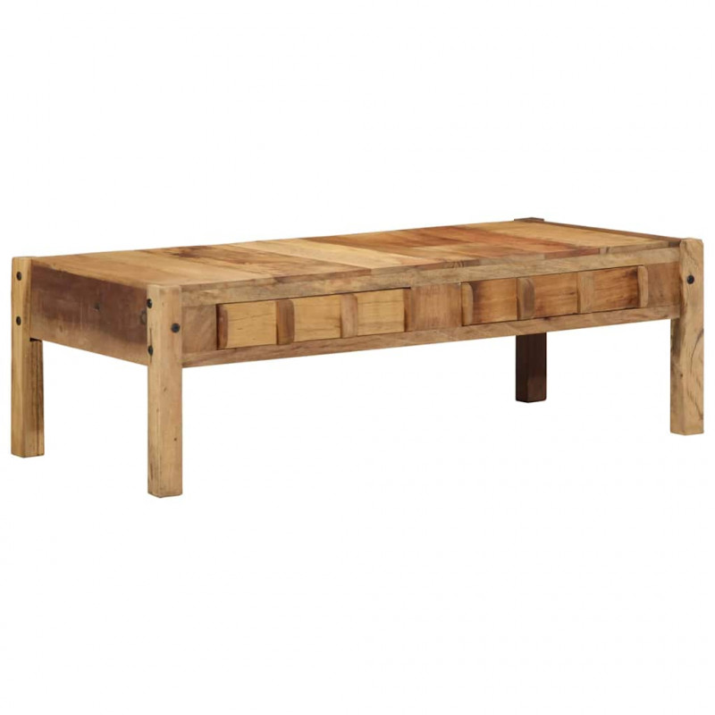 Stolik kawowy Brązowy 110 x 54 x 35 cm Lite Drewno Recyklingowe