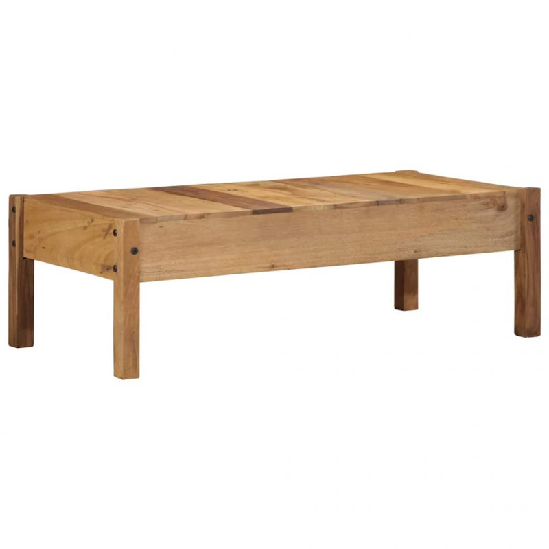 Stolik kawowy Brązowy 110 x 54 x 35 cm Lite Drewno Recyklingowe