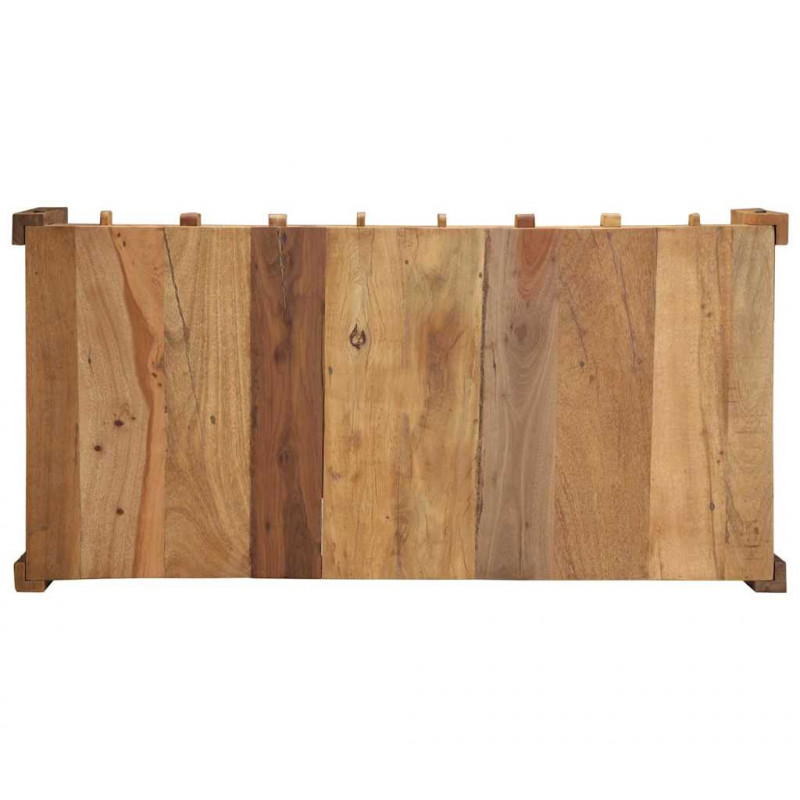 Stolik kawowy Brązowy 110 x 54 x 35 cm Lite Drewno Recyklingowe