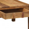 Stolik kawowy Brązowy 110 x 54 x 35 cm Lite Drewno Recyklingowe