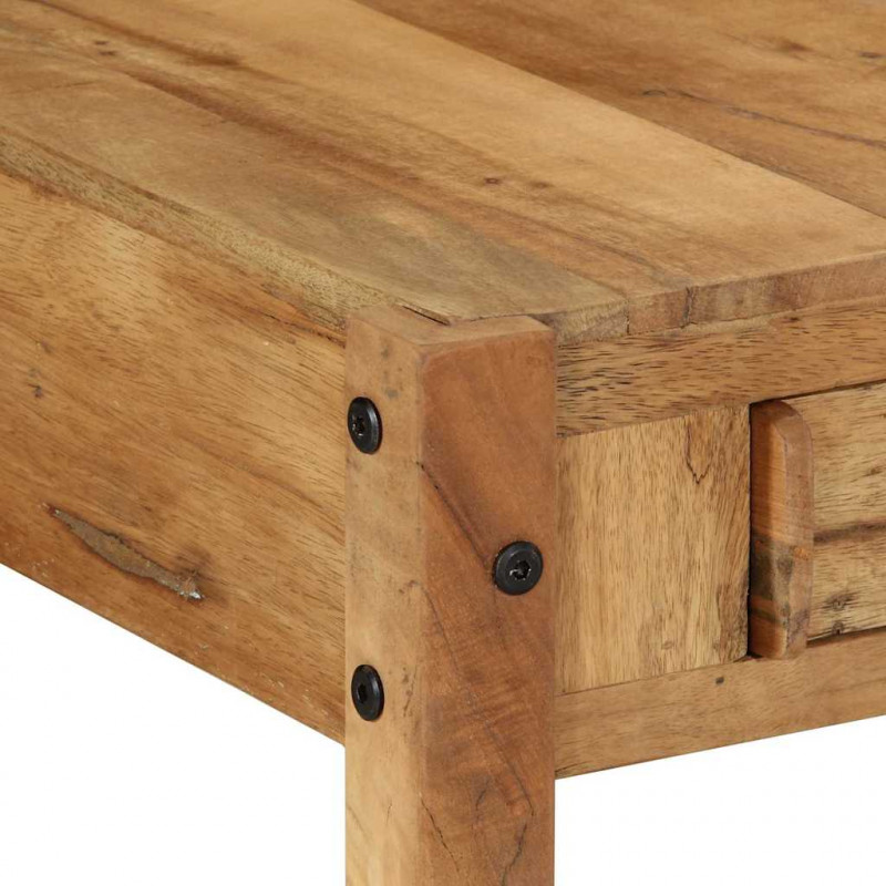 Stolik kawowy Brązowy 110 x 54 x 35 cm Lite Drewno Recyklingowe