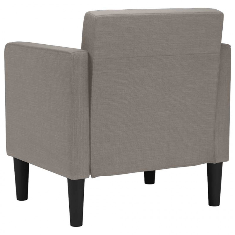 Sofa Fotel z Podłokietnikami Taupe 53 cm Tkanina