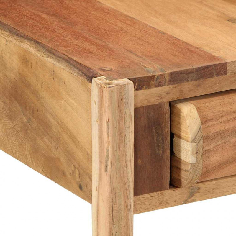 Stolik końcowy Brązowy 43 x 32 x 46 cm Lite Drewno Recyklingowe