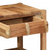 Stolik końcowy Brązowy 43 x 32 x 46 cm Lite Drewno Recyklingowe