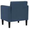 Sofa Fotel z Podłokietnikami Niebieski 53 cm Tkanina