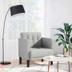 Sofa Fotel z Podłokietnikami Cloud Grey 53 cm Tkanina