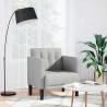 Sofa Fotel z Podłokietnikami Cloud Grey 53 cm Tkanina