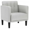 Sofa Fotel z Podłokietnikami Cloud Grey 53 cm Tkanina