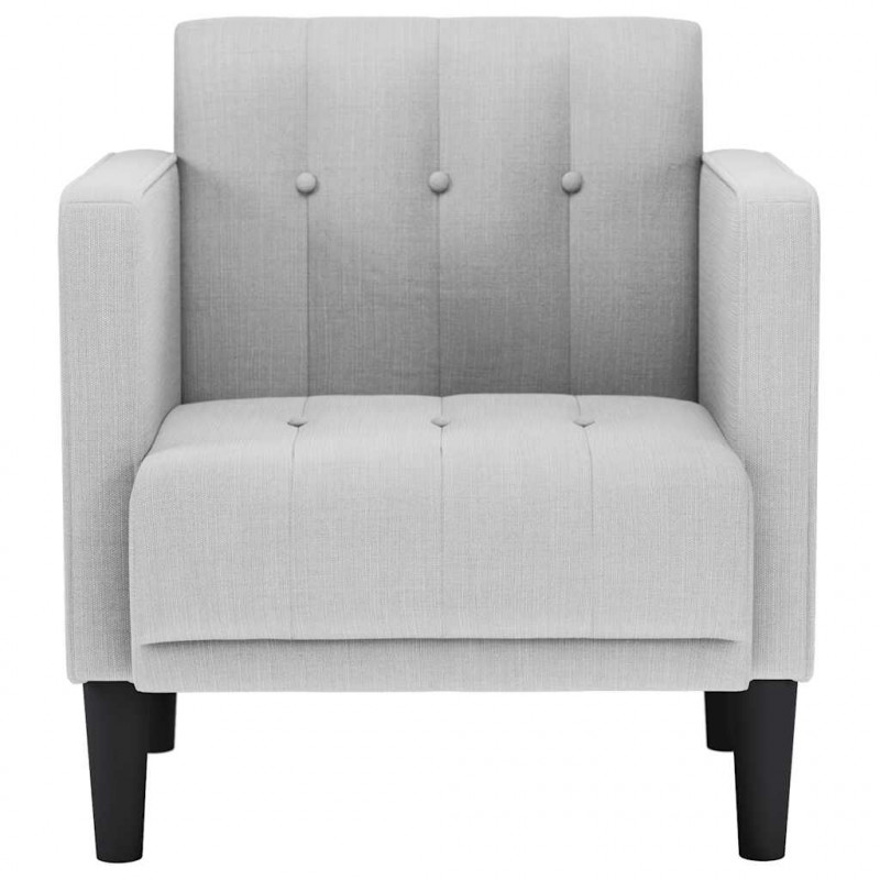 Sofa Fotel z Podłokietnikami Cloud Grey 53 cm Tkanina